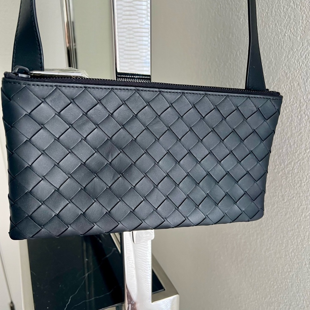 Bottega Veneta Black Leather crossbody